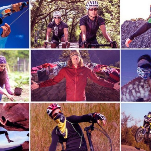 GIANT YELLOW & BLACK Houndstooth Face Mask Gaiter - Picture 6 of 10